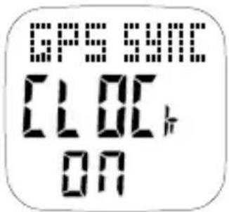GPS SYNC CLOC, ON