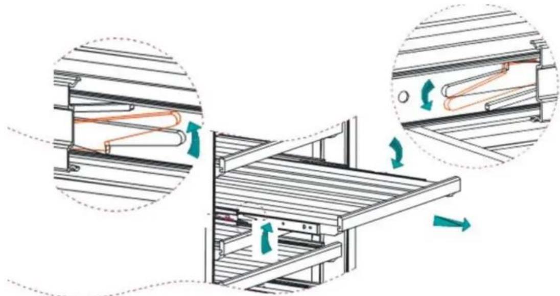 ELICA EWS52PR1 - Comment retirer les étagères - 1