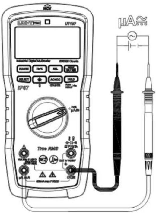 IOV U7107 Industrial Digital Multimeter 800000 Counts BASSEM Dn% REL READ DOUB RESET ACHOC HSSZ AP67 GRANSE Auto, Use HOLD μA μA/μA True AM2 -0.5Ω-4Ω QV/10% HA FUSO DISED GND/100V μS GA COM 0.5mA 0.5mA/Am FUSED μA μA/μA μA/μA μA/μA μA/μA μA/μA