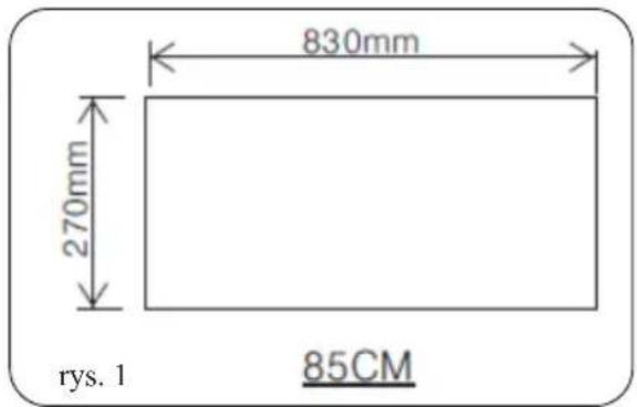 830mm 270mm rys. 1 85CM