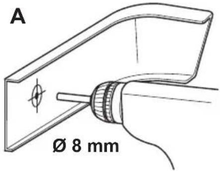 A Ø 8 mm