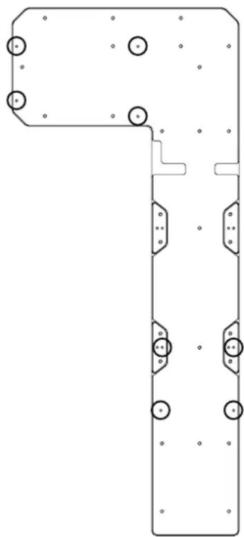 Pure electrical circuit lines without any symbols