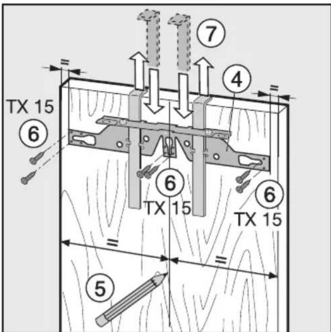 TX 15, ⑥, ⑦, ④, TX 15, ⑥, TX 15, ⑤, TX 15
