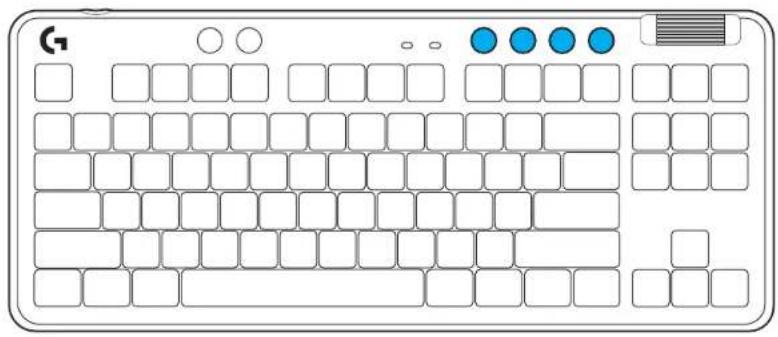 LOGITECH G713 - Sterowanie multimediami - 1