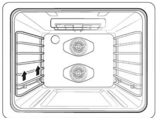 Top-down schematic of a double-chamber air vent or storage unit with two vented chambers and directional arrows indicating flow (no text or symbols)