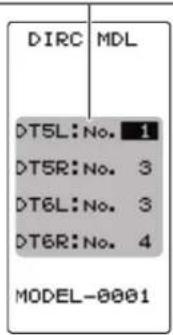 DIRC MDL DT5L:No. 1 DT5R:No. 3 DT6L:No. 3 DT6R:No. 4 MODEL-0001