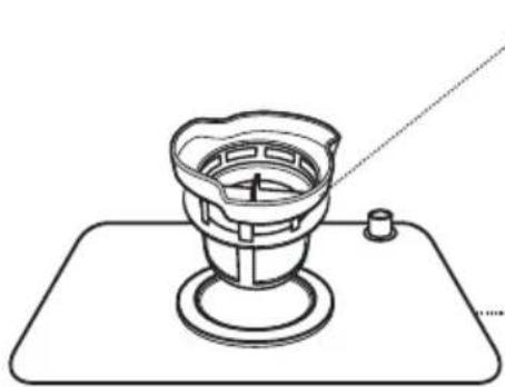 Line drawing of a mechanical component with a base and mounting base (no text or symbols).