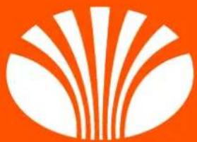 Abstract orange and white fan-like graphic design (no text or symbols)