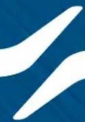 Abstract blue and white graphic with curved white shapes (no text or symbols)