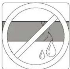 Prohibition sign with a diagonal line crossing a shaded rectangle, no text or symbols present