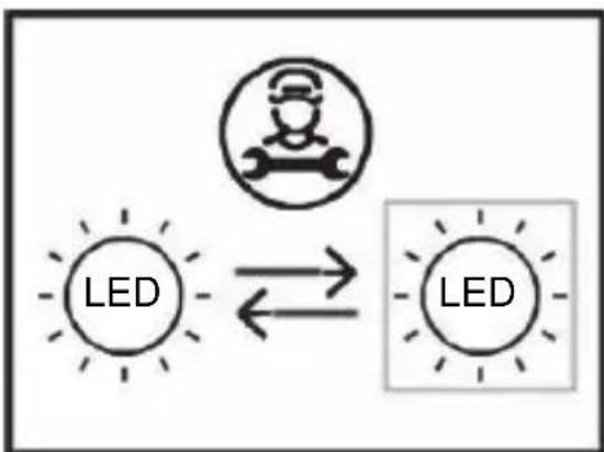 graph LR A["LED"] <--> B["LED"]
