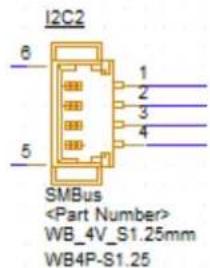I2C2 6 1 2 3 4 5 SMBus WB_4V_S1.25mm WB4P-S1.25