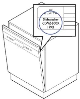ELVITA Astianpesukone: CDMS600X IPXI