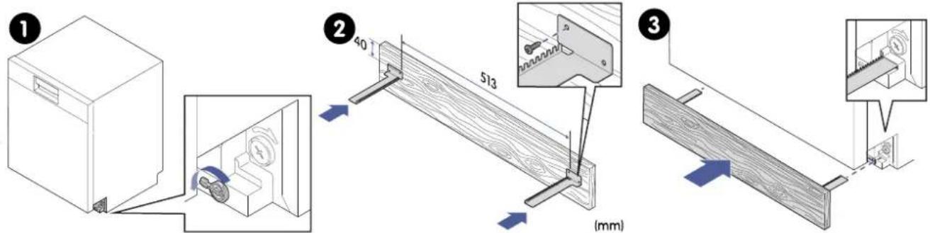 Elvita CDM5610V - Asenna puinen potkulevy - 1