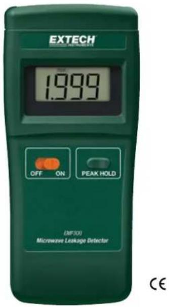 EXTECH 1.999 OFF ON PEAK HOLD EMF300 Microwave Leakage Detector CE