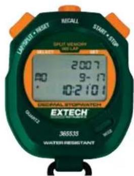 LINPUT • MEAT RECALL START • SSW SPOT MEMORY WEL LAP 2007 AO 9-10 10:21:01 GENERAL STOPWATCH EXTECH 365535 WATER RESISTANT
