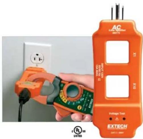 AC Line Monitor MOTU 70V DC DC 100V DC DC 100V DC X X X Voltage Test EXTECH CCT 11 - 20000 C US LISTED