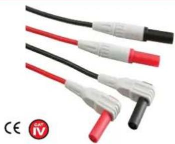 Close-up of three black and red electrical connectors with terminal leads, no visible text or symbols