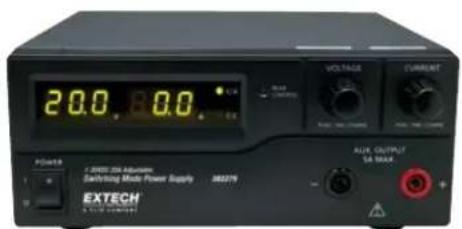 20.0.0.0. VOLTAGE CURRENT POWER EXTECH 2.3600 10A DIMENSION Switching Mode Power Supply 383276 ALIE OUTPUT 54 MHz +
