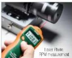 Iaser Photo RPM measurement