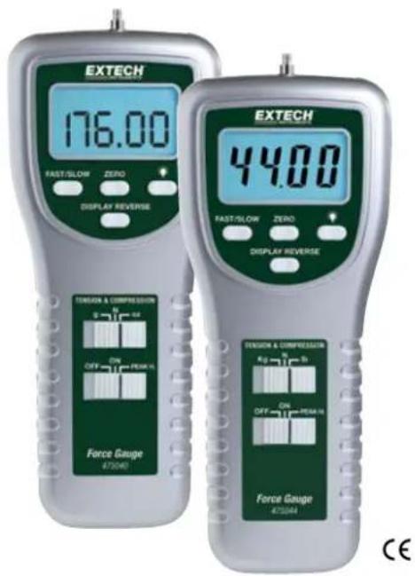 EXTECH FAST/LOW ZERO DISPLAY REVERSE 176.00 TENSION & COMPRESSION ON OFF 7" PEGM-15 Force Gauge 4730481 EXTECH FAST/LOW ZERO DISPLAY REVERSE ON TENSION & COMPRESSION ON OFF 7" PEGM-15 Force Gauge 4730481 CE
