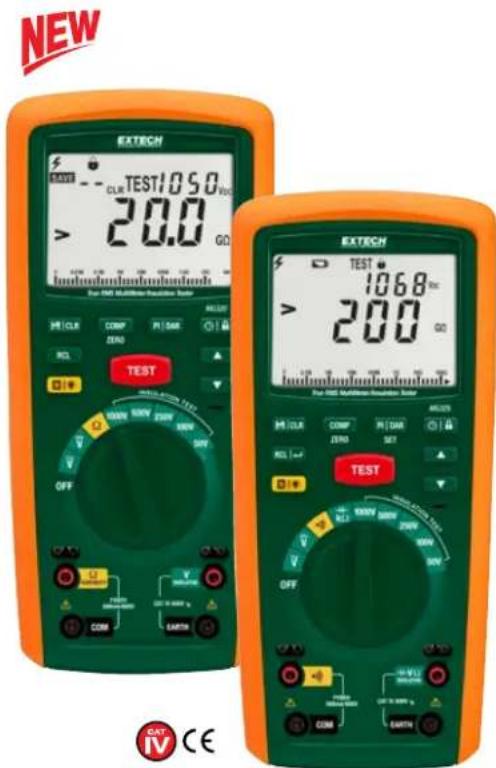 NEW EXTECH S CLR TEST/105.0 VDD > 20.0 GΩ Test ExTECH S CLR TEST > 106.8 Vcc > 20.0 GΩ Test ExTECH S CLR TEST > 106.8 Vcc > 20.0 GΩ OFF COM EARTH CAT IV CE
