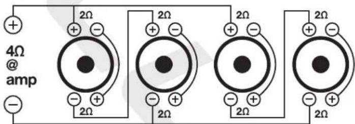 4Ω @ amp + - 2Ω + - 2Ω + - 2Ω + - 2Ω + - 2Ω + - 2Ω + - 2Ω + - 2Ω + - 2Ω + - 2Ω + - 2Ω + - 2Ω + - 2Ω + - 2Ω + - 2Ω + - 2Ω + - 2Ω + - 2Ω + - 2Ω + - 2Ω + - 2Ω