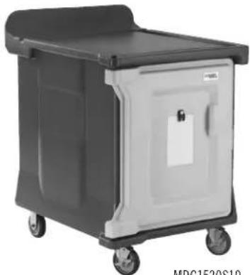 Exterior view of a gray and white plastic waste sorting machine (no visible text or symbols)