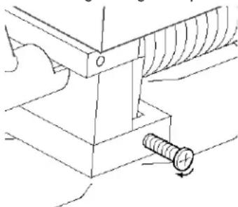 Technical line drawing of a mechanical assembly with a bolt and threaded component (no text or symbols)