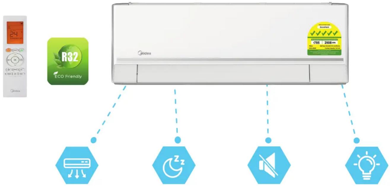 graph TD A["Midea"] --> B["空调"] A --> C["水暖"] A --> D["消声器"] A --> E["LED bulb"] B --> F["空调"] C --> G["水暖"] D --> H["消声器"] E --> I["LED bulb"]