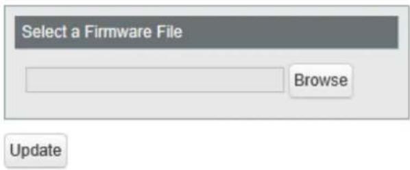 Select a Firmware File Browse Update