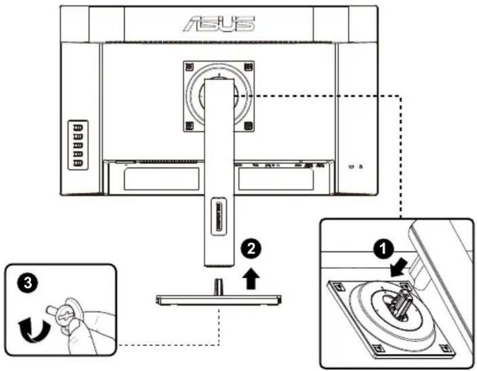 ASUS VA249QGS - Pour assembler le moniteur : - 1