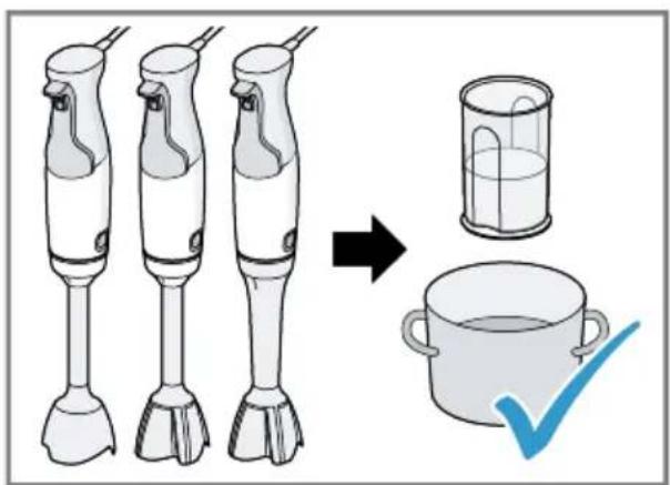Diagram showing three hair blisters transforming into a container and a cooking pot, with a checkmark indicating the cooking step.