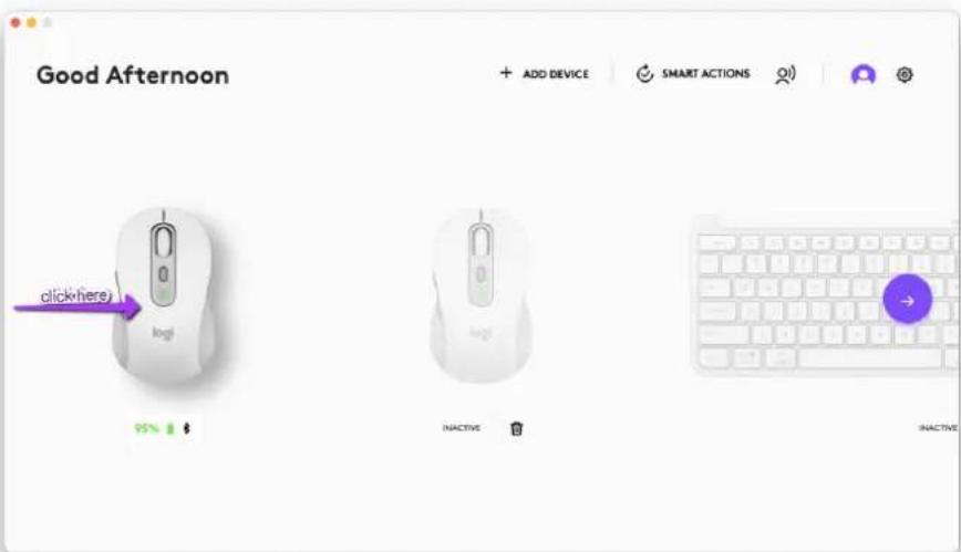 Bon après-midi + AJOUTER UN APPAREIL ACTIONS INTELLIGENTES cliquez (ici) logi 95% inactif INACTIF