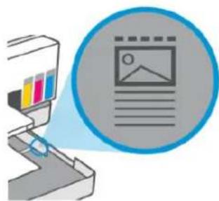 Illustration of a printer with colorful color scheme and a document icon (no text or symbols).