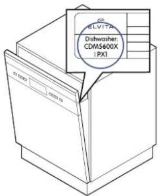 ELVITA Astianpesukone: CDMS600X IPX1