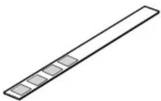 Simple line drawing of a rectangular object with a horizontal bar and four vertical segments (no text or symbols)