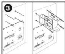Technical diagram showing two views of a battery with labeled components and wiring connections