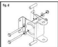 Technical line drawing of a mechanical clamp or bracket assembly (no text or symbols)