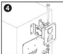 Technical line drawing of a mechanical assembly with mounting bracket and housing (no text or symbols)