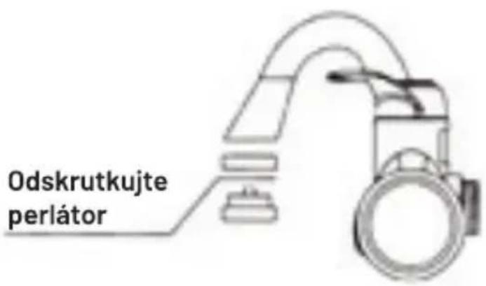 Odskrutkujte perlátor