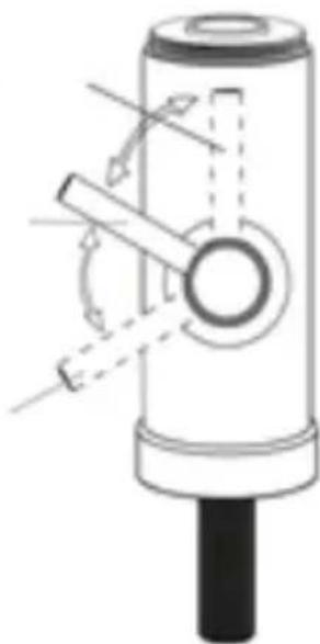Technical line drawing of a mechanical device with no visible text or symbols