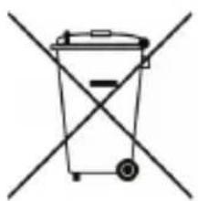 Simple line drawing of a trash bin with two crossed lines indicating no waste or restriction (no text or symbols)