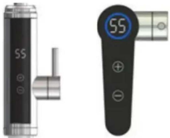 Two electronic devices with buttons and a digital display (no visible text or symbols)