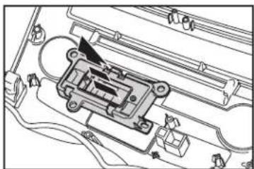 Technical line drawing of a mechanical assembly with no visible text or symbols
