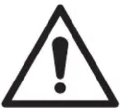 Symbole d'avertissement : point d'exclamation noir dans un triangle (sans texte ni chiffres).