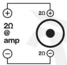 2Ω @ amp -