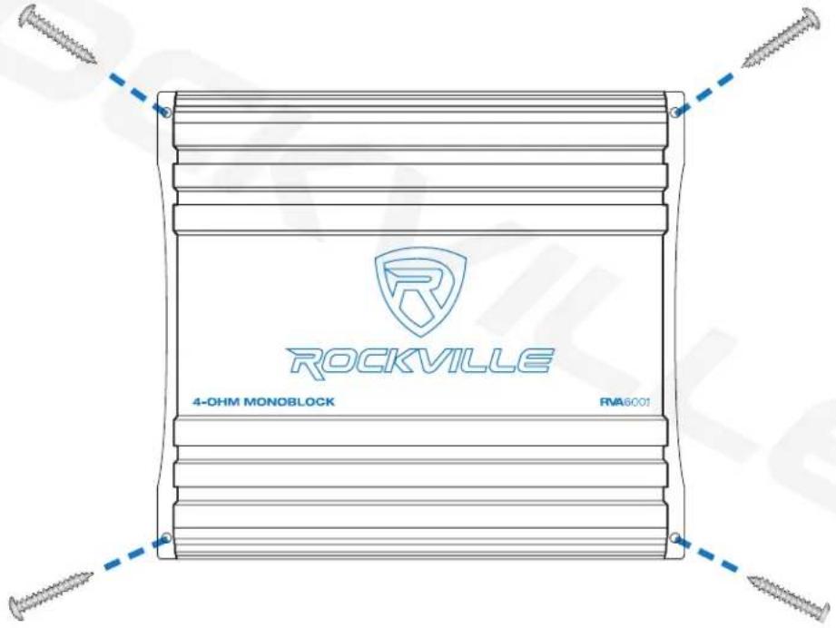 ROCKVILLE 4-OHM MONOBLOCK RVA6001