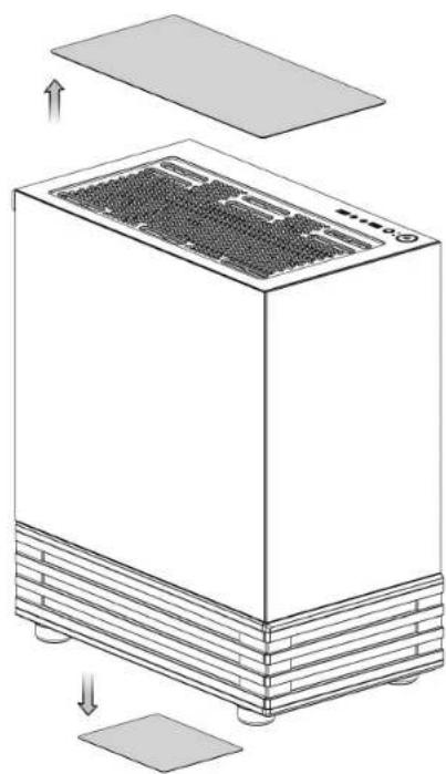 Illustration of a server rack unit with cooling fan and ventilation cover (no text or symbols)