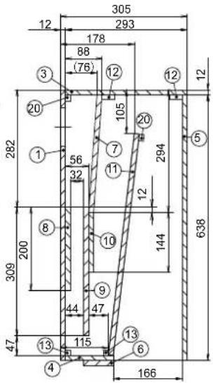 305 12 293 178 88 (76) ③ ②0 282 ① 56 32 ⑧ 200 309 47 44 47 ④ 115 13 6 166 12 105 11 7 10 ⑤ 294 12 144 ⑩
